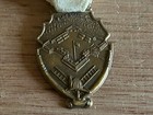 Fort Stanwix Firefighters Convention Badge Medal Pin Ribbon Fob 1948 Vtg Fireman