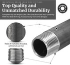 3 4  X 6  Industrial Black Pipe Nipple Threaded - Pack Of 10