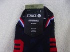 Nwt Stance Performance Socks  Men s L  Red  White    Blue  Stars  Tab Height