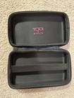 Tumi For Delta Amenity Kit Travel Toiletry Case Navy Blue Zip Hard Shell Pouch