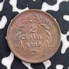1912 Honduras 2 Centavos Lot c5610 Nice 