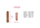 Tig Stubby Gas Lens 17gl18 1 8   10n25s Collet Kit Fit Wp 17 18 26 Torch 10pcs
