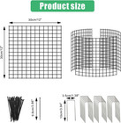 18 Pcs Round Plant Protector From Animals  6 Pack 12  X 12  Metal Mesh To Keep A