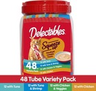 Variety Pack Lickable Cat Treats  0 5-oz Tube  96 Count