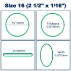 600pcs Large Rubber Bands Heavy Duty Long Rubber Bands 4 Assorted Colors Size 16