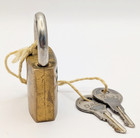 Vintage Dart Solid Bronze Padlock Keys Locksmith Locking Safety Works