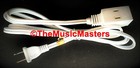 2x Electric 12ft Extension Cord 3 Outlet 2 Prong Electrical Ac Power Cable White