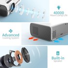 Portable 1080p Hd Led Home Theater Hdmi Multimedia Gaming Mini Projector