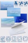 Thank You Cards With Envelopes  Notes Bulk 4   6 Blank Blue 
