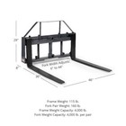 Titan Attachments Ua Usa Made Grey Pallet Fork Frame Attachment  48    Fork Blades