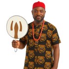 Traditional Igbo African Hand Fan  Ceremonial Wedding Accessory   Decor Fan