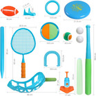 New 8-in-1 Outdoor Kids Sports Set Backyard Game Fun Toys For Family Activities