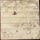 Antique Salvaged Majolica Moulded Flower Floral Tile 6    Square Usa