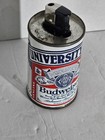 Vintage 1970 s Mini Budweiser Metal Beer Can Bic Lighter Holder  3  Inch