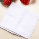 5pcs Cotton Handkerchiefs For Men  Classic Solid Pocket Square  Durable Hankies