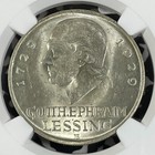 1929-e Germany Lessing 5 Mark Ngc Ms61 Lot g9927 Silver  Nice Unc  12 000 Minted