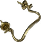 Vintage Brass Drawer Bail Pull Dresser Chest Vanity