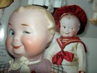 Rare Antique German Bisque Winking Gebr  der Heubach Doll C 1900-1920 All Orig 