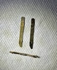Swank Signed Gold Metal Tie collar Bar And Adjustable Collar Stays Vintage