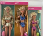 Vintage 1985 Sun Sensation Barbie Jazzie Skipper Lot Of 3 Nrfb Dazzling Jewelry