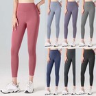 Womens Soft Stretch Cotton High Waisted Leggings Long Workout Yoga Pants Fitness
