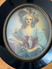Antique 1800 s French Signed Miniature Portrait Painting