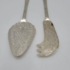 2-pc Set Appetizer Cheese Spreader Knife Serving Utensil 7  Silver Plated New