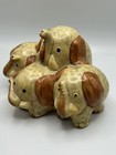 Vintage Enesco Pile Of Elephants Ceramic Bank 1980s