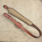 Vintage Cobra Brown Leather Rifle Sling Used Unmarked With Swivels