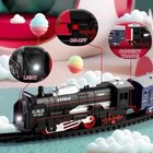 Train Set Toy For Kids  Locomotive Engine Battery Powered Railway  Xt-12  Deao  