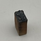 Vintage Printing Letterpress Printers Block Cut Girl Stick Figure Dancing W hat