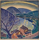 Blanche Lazzell     The Monongahela     American Modernist River Scene Print