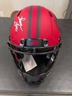 Jim Kelly  Thurman Thomas And Andre Reed Signed Bills Red Full-size  Helmet