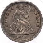 1852 10c Pcgs Au50 Cac Seated Liberty Silver Dime Free Shipping