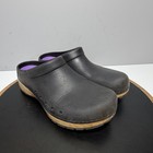 Dansko Kane Clog Women Size 39 Slip On Black Professional Nursing Shoes Workwear