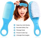 Baby Grooming Kit  Infant Safety Care Set With Hair Brush Comb Nail Clipper    