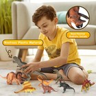 Dinosaur Toys For Kids 3-5  8 Pcs Realistic Plastic Dinosaur Toys Set  Toddler D