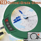 10x Magnifying Glass With Light And Stand  3-in-1 Adjustable Swing Floor Lamp  5