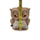 Vtg Sittre Ceramic 1970s Double Sided Reversible 6  Ceramic Sleepy Owl Light