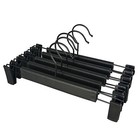 10-80 Pack Adjustable Clip Clothes Pants Hanger Trousers Skirt Dress Slack Rack