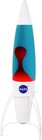 New Retro Vtg Style Nasa Rocket Ship Space Lava Lamp Lite Blue red  17   
