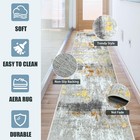 Modern Area Rug Carpet Runner soft Hallway Runner Rug backed Tpr Non-slip Ent   