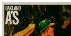 Oakland Athletics Poster Vintage Art Print Baseball Gift 12x16 