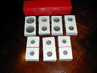100 2x2 Cardboard Coin Holder Flip Pick 2 X 50  Sizes 1 2x2x9 Red Storage Box 