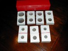 300 2x2 Mylar Cardboard Coin Holders Flips U Pick The Sizes   3 Red Storage Box
