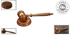 Handcrafted Wood Gavel And Sound Block - Perfect For Judges   Lawyers