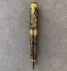 High Grade Metal Series Black-gold Color 0 7mm Black Ink Ballpoint Pen