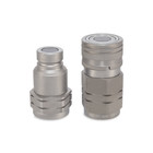 1 2    Flat Face Hydraulic Quick Couplers Set - 3 4    Npt Thread