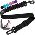 Retractable Dog Seat Belt Adjustable Pet Car Safety Harness Heavy Duty Black Usa