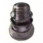 Vintage Whitall Tatum No  1 Glass Insulator     Amethyst Purple  sca 